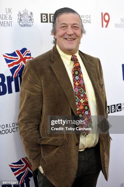 Stephen Fry attends the Champage launch of BritWeek held at the Consul Generals residence on April 20, 2010 in Los Angeles, California.