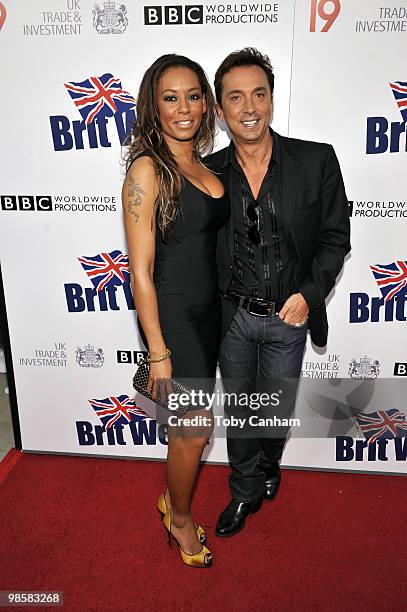 Mel B and Bruno Tonioli attend the Champage launch of BritWeek held at the Consul Generals residence on April 20, 2010 in Los Angeles, California.