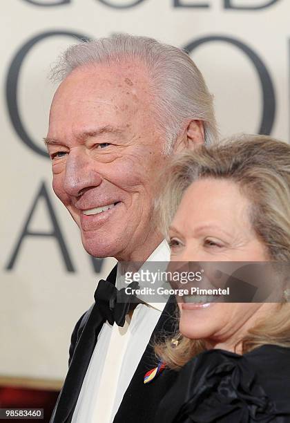 Actor Christopher Plummer and wife Elaine Reginia Taylor arrive at the 67th Annual Golden Globe Awards at The Beverly Hilton Hotel on January 17,...