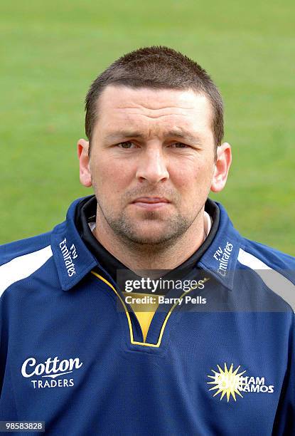 Stephen Harmison of Durham poses for a portrait during the Durham CCC photocall at the Riverside on April 6, 2010 in Chester-Le-Street, England.