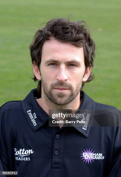 Graham Onions of Durham poses for a portrait during the Durham CCC photocall at the Riverside on April 6, 2010 in Chester-Le-Street, England.