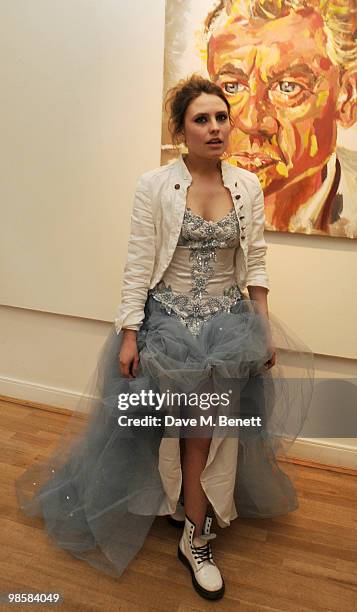 Triana De Lamo Terry attends the launch event for Triana De Lamo Terry's exhibition 'Soho Lights' at Gallery 27 on April 20, 2010 in London, England.