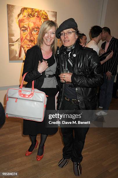 Adam Ant attends the launch event for Triana De Lamo Terry's exhibition 'Soho Lights' at Gallery 27 on April 20, 2010 in London, England.