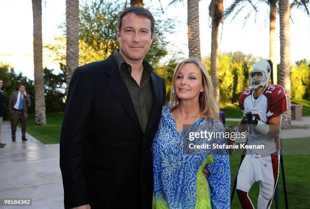 Actors John Corbett and Bo Derek attend the Founder's Club dinner held at the JW Marriott Desert Ridge Resort & Spa on March 27, 2009 in Phoenix,...