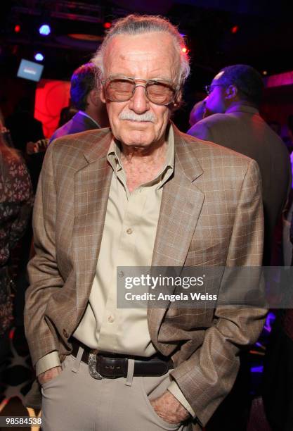 Stan Lee attends the launch of Marvell's AVANTA at W Hollywood on April 20, 2010 in Hollywood, California.