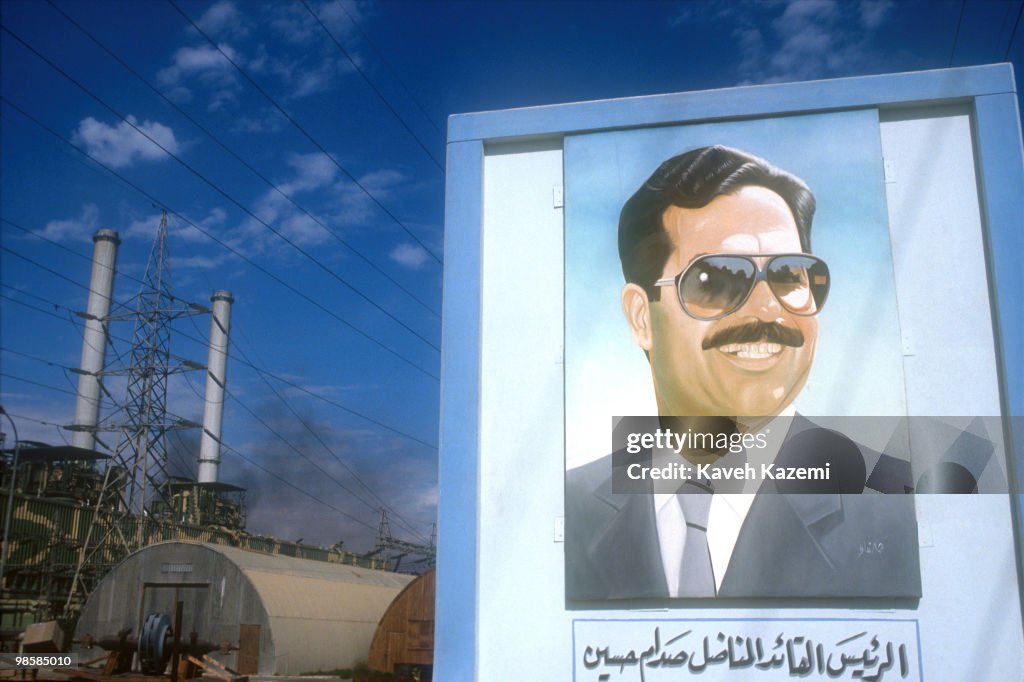 Sadam Rashka A portrait of Saddam Hussein depicting him as a great leader is... News ...