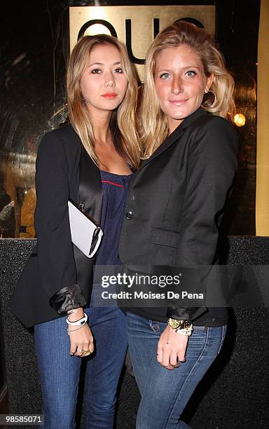 Cleo Vauban and Jules Kirby attend the 3rd annual Fashion & Football NFL Draft Party at Quo Nightclub on April 20, 2010 in New York City.