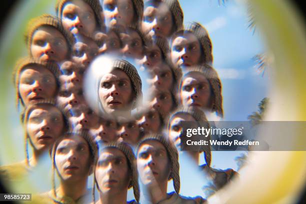 Jonsi Birgisson of Sigur Ros poses for a portrait backstage on day 3 of Coachella Valley Music & Arts Festival 2010 on April 18, 2010 in Coachella,...