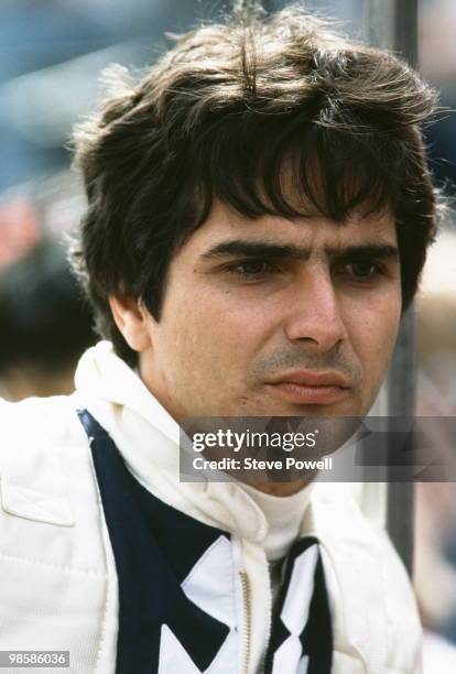 Nelson Piquet, driver of the Parmalat Brabham Ford BT49 during practice for the United States Grand Prix on 29 March 1980 at Long Beach street...