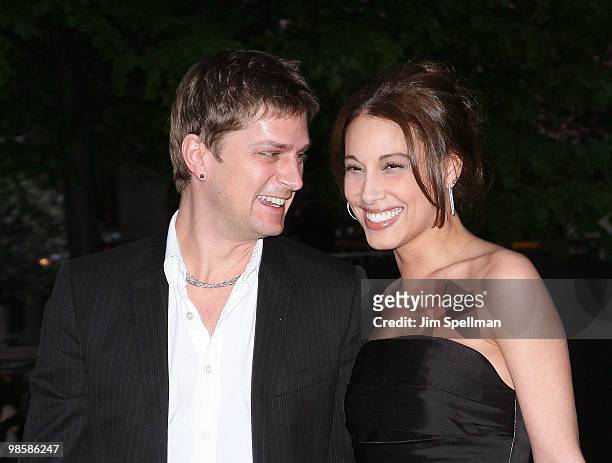 Singer Rob Thomas and Marisol Thomas attend the Vanity Fair Party during the 9th Annual Tribeca Film Festival at New York State Supreme Court on...