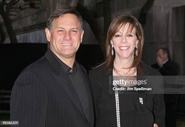 Tribeca Film Festival co-founders Craig Hatkoff and Jane Rosenthal attend the Vanity Fair Party during the 9th Annual Tribeca Film Festival at New...