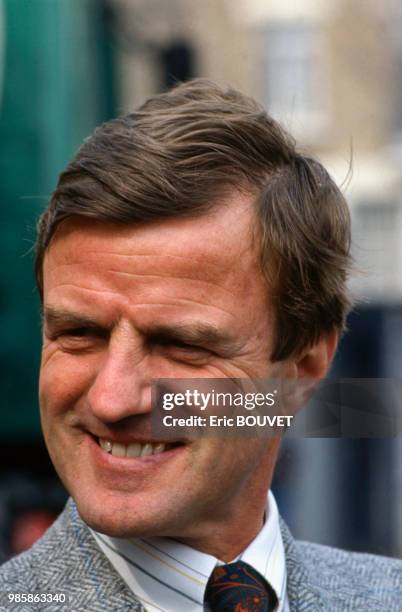 Portrait de Bernard Kouchner le 15 mars 1987, France.