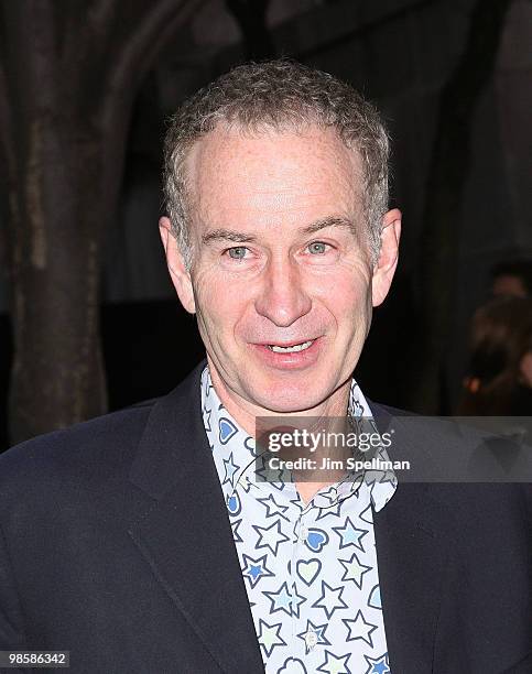 Tennis Player John McEnroe attends the Vanity Fair Party during the 9th Annual Tribeca Film Festival at New York State Supreme Court on April 20,...