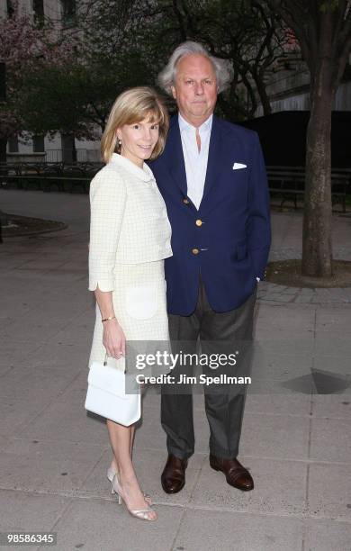 Vanity Fair editor Graydon Carter and wife Anna Scott Carter attend the Vanity Fair Party during the 9th Annual Tribeca Film Festival at New York...