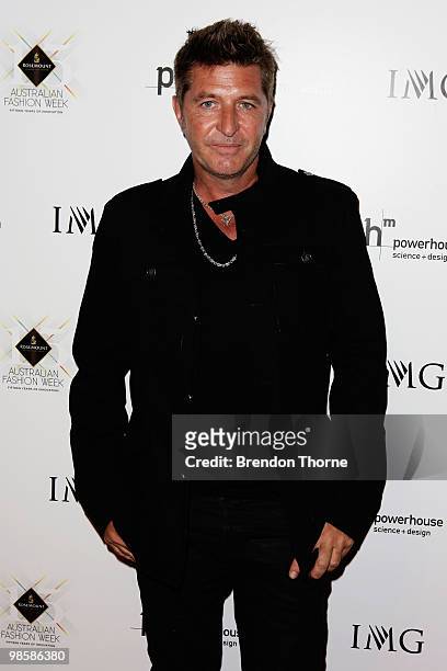 Wayne Cooper attends the launch of the 15th anniversary of Rosemount Australia Fashion Week and the exhibition Frock Stars: Inside Australian Fashion...