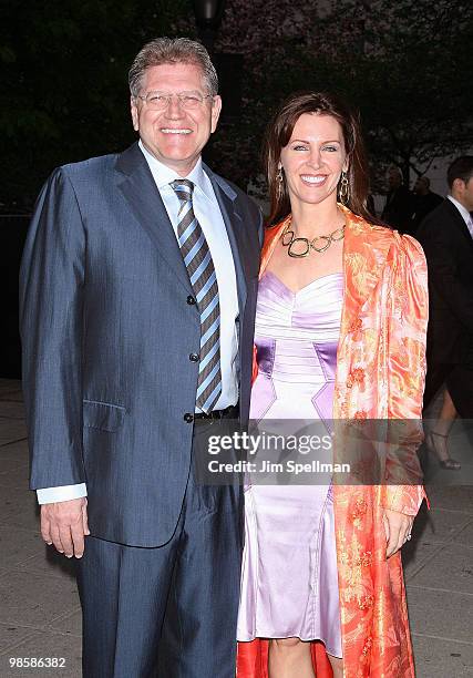 Director Robert Zemeckis and wife Leslie Zemeckis attend the Vanity Fair Party during the 9th Annual Tribeca Film Festival at New York State Supreme...