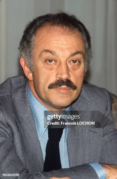 Jacques Médecin, secrétaire d'Etat au Tourisme, en janvier 1976, France.