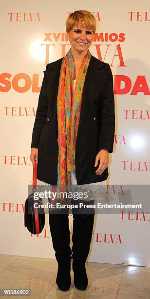 Pasion Vega attends 'Telva Solidarity Awards 2010' on April 21, 2010 in Madrid, Spain.