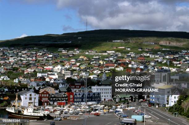 Le port de Torshavn sur l'île de Steymoy dans les Iles Féroé, Danemark.