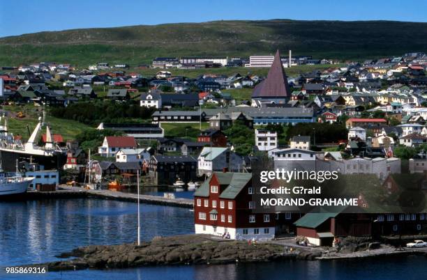 Le port de Torshavn sur l'île de Steymoy dans les Iles Féroé, Danemark.