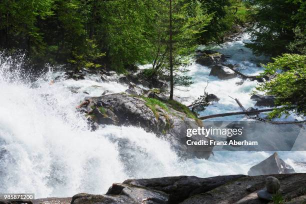 white water river near ponte d'espagne, pyrenees national park, cauterets, france - cauterets stock pictures, royalty-free photos & images