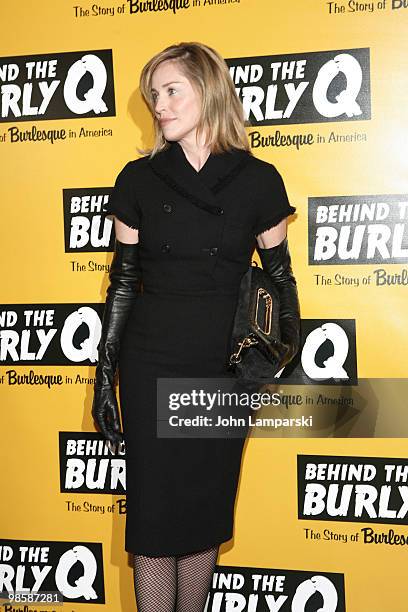 Sharon Stone attends the special screening of "Behind the Burly Q" at MOMA on April 19, 2010 in New York City.