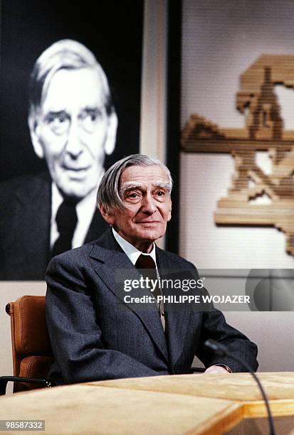 Vladimir Jankélévitch pictured on December 12, 1981 prior a TV talk show, Channel II, Paris. Jankélévitch was a French philosopher and musicologist....