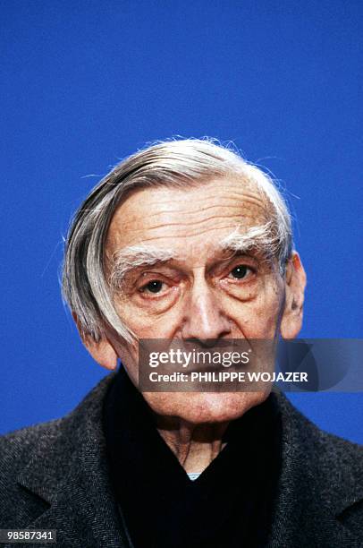 Vladimir Jankélévitch pictured on December 12, 1981 prior a TV talk show, Channel II, Paris. Jankélévitch was a French philosopher and musicologist....