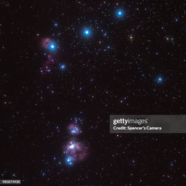 orion's belt and sword 01 - orion belt stock pictures, royalty-free photos & images