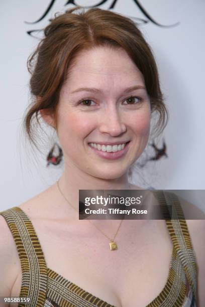 Actress Ellie Kemper attends GBK's Gift Lounge for the 2010 Golden Globes Nominees and Presenters Day 2 at the Mondrian Hotel on January 16, 2010 in...