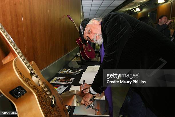 Musician Mick Fleetwood of Fleetwood Mac attends the 52nd Annual GRAMMY Awards MusiCares Signings Day 2 held at Staples Center on January 29, 2010 in...