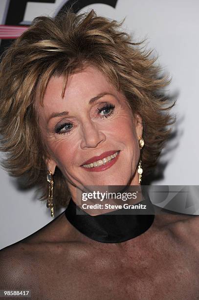 Actress Jane Fonda arrives at the 52nd Annual GRAMMY Awards - Salute To Icons Honoring Doug Morris held at The Beverly Hilton Hotel on January 30,...