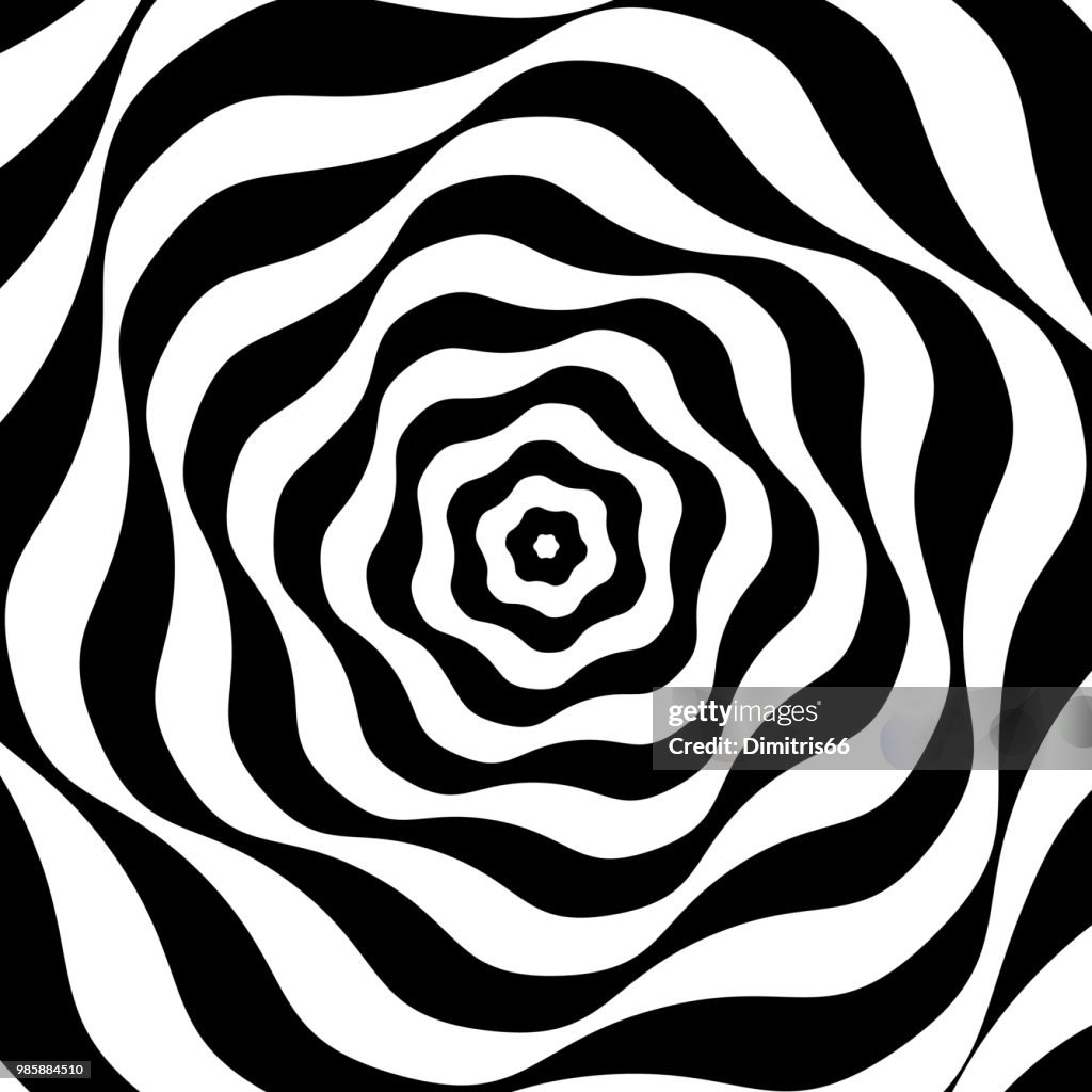 Schwarz / weiß-Op-art