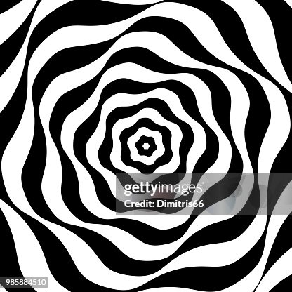 Black and white op art Black and white op art