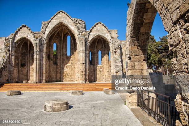 gothic church - ancient thira stock pictures, royalty-free photos & images