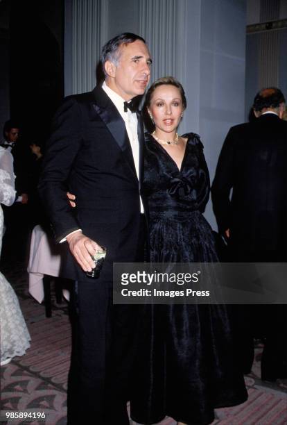 Carl Ichan and wife Liba Icahn at the Boys Town of Italy Dinner circa 1989 in New York.