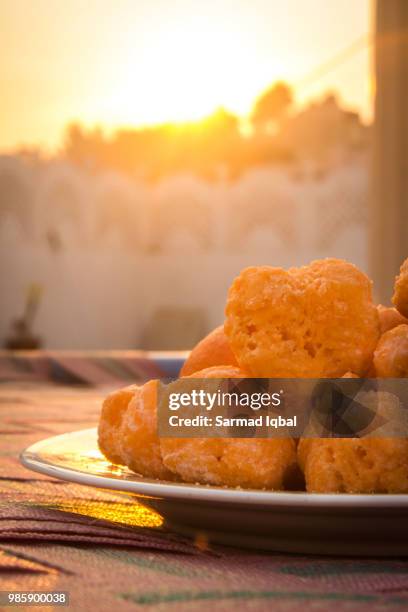 pakistani mithai - shakar paray - mithai stock pictures, royalty-free photos & images