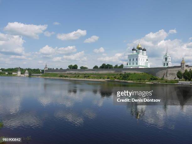 the kremlin of pskov - pskov stock pictures, royalty-free photos & images