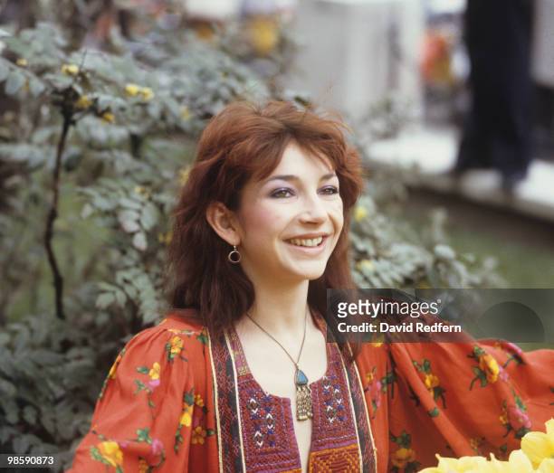 British singer Kate Bush in London, England in April 1979.