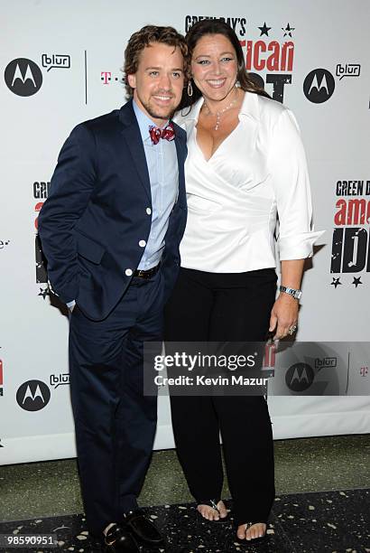 Knight and Camryn Manheim attend the after party for the opening of "American Idiot" on Broadway at Roseland Ballroom on April 20, 2010 in New York...