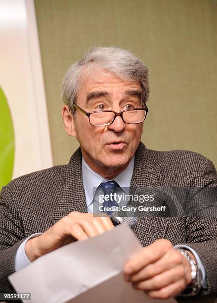 Actor Sam Waterston attends A Bid to Save the Earth press conference at Christie's on April 21, 2010 in New York City.