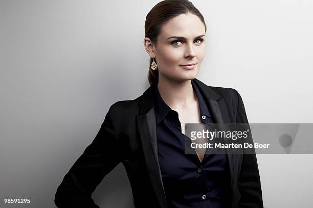 Actress Emily Deschanel is photographed for the SAG Foundation.