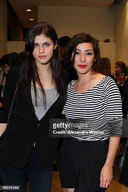 Alexandra DAddario and Zoe Glassner at The Marie Claire Italian Fashion & Style Event held at Madison Melrose on March 25, 2010 in Los Angeles,...