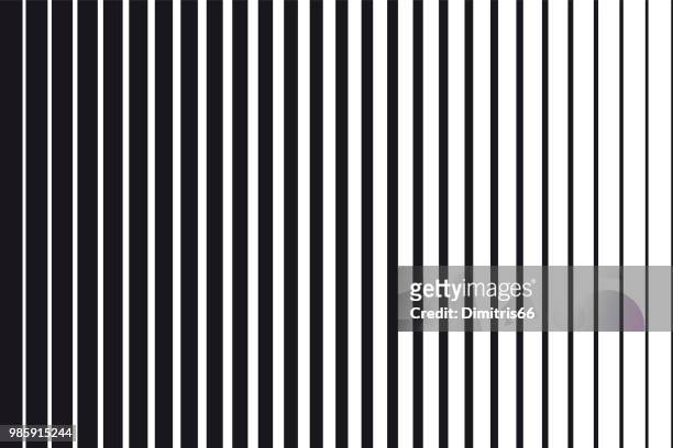 abstrakte gradient hintergrund der schwarzen und weißen parallele vertikale linien - in einer reihe stock-grafiken, -clipart, -cartoons und -symbole