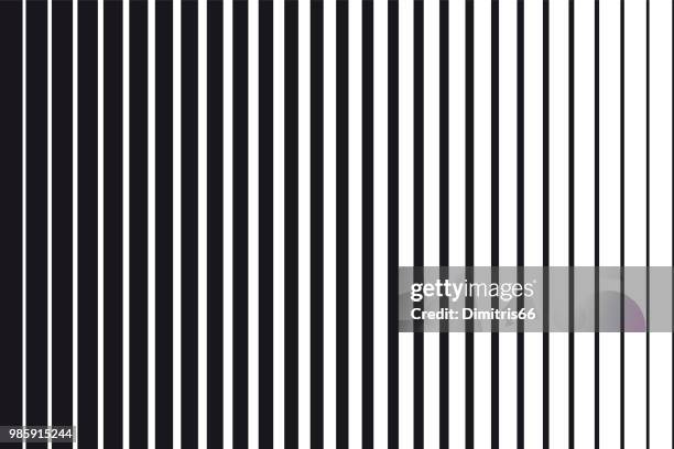 illustrazioni stock, clip art, cartoni animati e icone di tendenza di sfondo sfumato astratto di linee verticali parallele in bianco e nero - composizione verticale