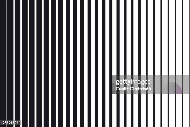 illustrazioni stock, clip art, cartoni animati e icone di tendenza di sfondo sfumato astratto di linee verticali parallele in bianco e nero - stripes