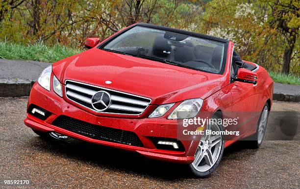 Daimler AG's 2011 Mercedes-Benz E550 Cabriolet is photographed in Great Smoky Mountains National Park near Knoxville, Tennessee, U.S., on Tuesday,...