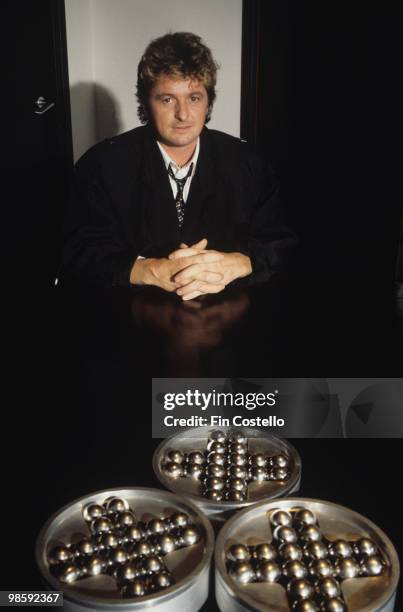 Posed portrait of Jon Anderson in October 1985.