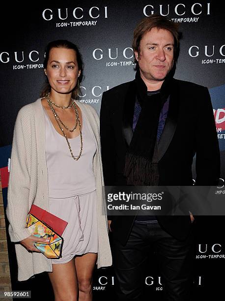 Yasmin Le Bon and Simon Le Bon attend the Gucci Icon Temporary store opening on April 21, 2010 in London, England.