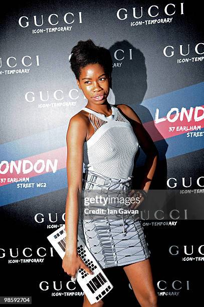 Tallulah Adeyemi attends the Gucci Icon Temporary store opening on April 21, 2010 in London, England.